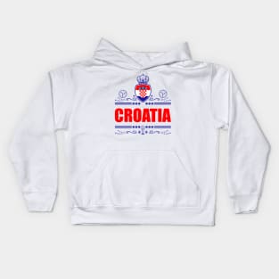 CROATIA FOOTBALL GIFTS | CROATIA VIGNETTE Kids Hoodie